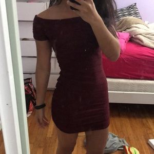 Windsor Maroon Bodycon Dress